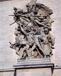 La Marseillaise am Triumphbogen von Paris