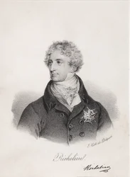 Porträt von Armand Emmanuel du Plessis, Herzog von Richelieu, 1820er Jahre