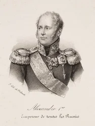 Porträt des russischen Zaren Alexander I.