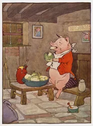 Illustration für Die drei kleinen Schweinchen