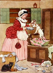 Alte Mutter Hubbard, Illustration aus 