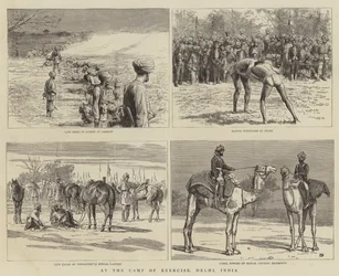 Im Übungslager, Delhi, Indien