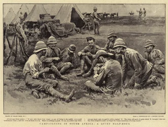 Kampagne in Südafrika, eine ruhige halbe Stunde