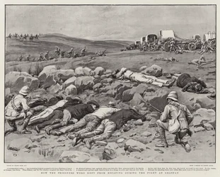 Wie die Gefangenen während des Kampfes bei Graspan am Entkommen gehindert wurden