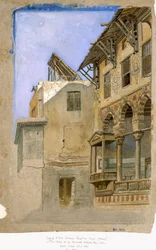 Haus von Memlook Radnau bey, Kairo, 1870