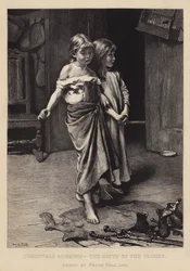 Weihnachtsmorgen, die Geschenke der Feen