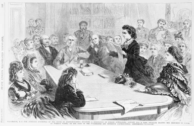 Washington D.C. Der Justizausschuss..., aus Frank Leslies Illustrierter Zeitung, 1871