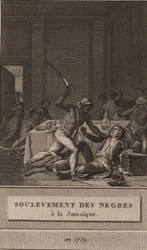 Aufstand der Schwarzen Sklaven in Jamaika im Jahr 1760, 1800.
