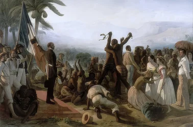 Proklamation der Abschaffung der Sklaverei in den französischen Kolonien am 23. April 1848. 1848/49