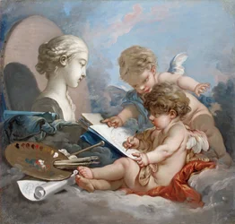 Amoretten. Allegorie der Malerei