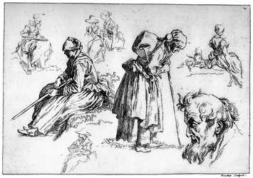 Diverse Figuren, um 1720-1770, 1924