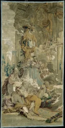 Psyches Eintritt in Cupids Palast [linkes Fragment], aus Die Geschichte von Psyche