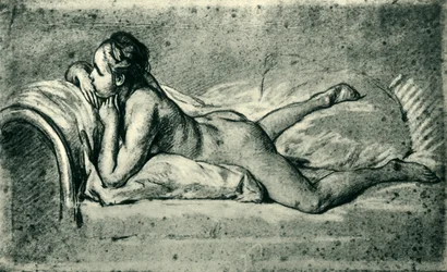 Liegender weiblicher Akt, 1751