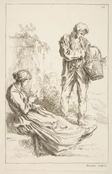 Blatt mit Skizzen, 1753