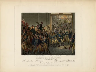 Napoleon kehrt von der Insel Elba zurück, 1815