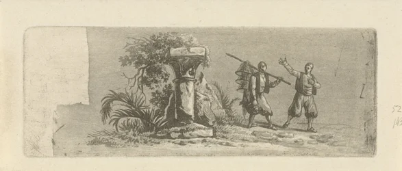 Landschaft mit zwei griechischen Fischern