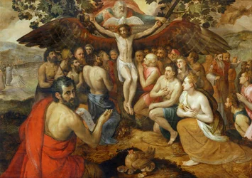 Allegorie der Dreifaltigkeit, Gott versammelt sein Volk
