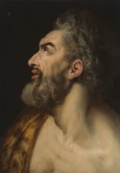 Studienkopf eines bärtigen Mannes, um 1565