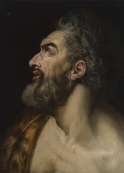 Studienkopf eines bärtigen Mannes, ca. 1565