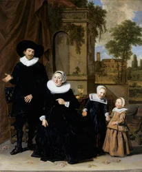 Porträt einer niederländischen Familie