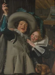 Junger Mann und Frau in einem Gasthaus (1623)