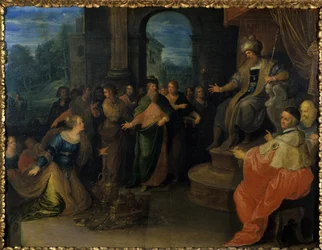 Die Königin von Saba vor Salomo, vor 1640