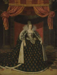 Porträt von Marie de Médicis (1575-1642), Königin von Frankreich, in Staatsroben