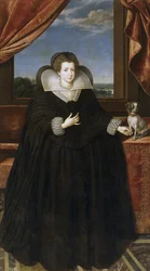 Porträt von Königin Elisabeth von Frankreich, Königin von Spanien