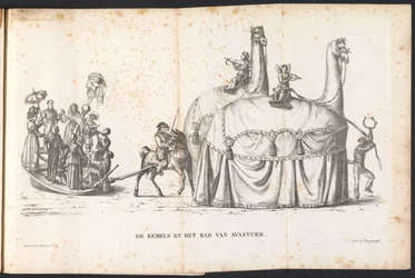 Zwei Kamele und das Rad des Schicksals, 1825