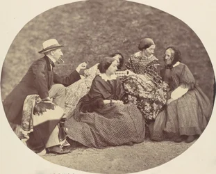 [Mathias Höusermann, Marie Antoine, Elise Höusermann und Pepe Wöss], 1850er-60er Jahre