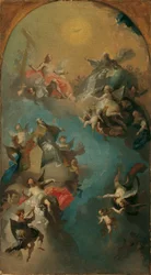 Die Aufnahme des heiligen Augustinus in den Himmel