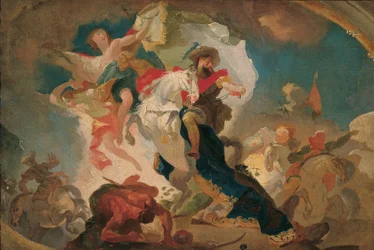 Sieg des heiligen Jakob von Compostela über die Sarazenen in der Schlacht von Clavigo