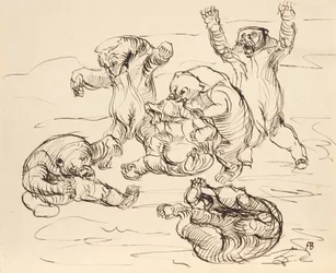 Raufende Bären