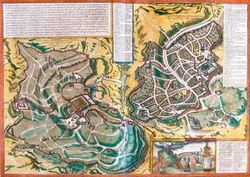 Karte von Jerusalem, Israel