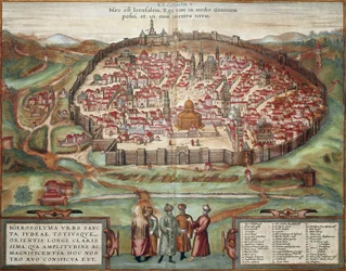 Karte von Jerusalem