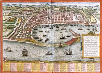 Karte von Messina (Messana), Italien