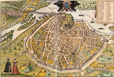 Plan von Avignon, Frankreich