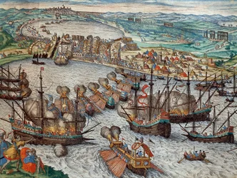 Die Eroberung von La Goulette und Tunis durch Karl V.