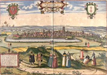 Ansicht von Danzig (Gedanum) (heutiges Gdańsk), Polen