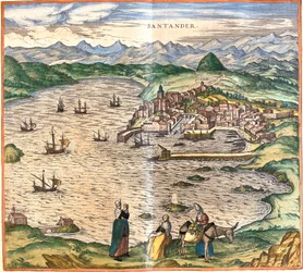 Ansicht von Santander, Spanien