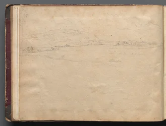 Album mit Ansichten von Rom und Umgebung, Landschaftsstudien, Seite 03b: Römische Panoramalandschaft
