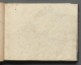 Album mit Ansichten von Rom und Umgebung, Landschaftsstudien, Seite 04a: Cervera