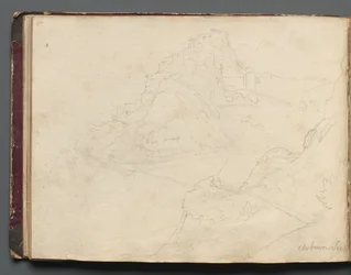 Album mit Ansichten von Rom und Umgebung, Landschaftsstudien, Seite 20b: Cervera