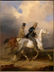 Ausritt des Prinzen Wilhelm in Begleitung des Künstlers
