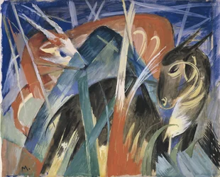 Fabeltiere I Komposition mit Tieren I, 1913