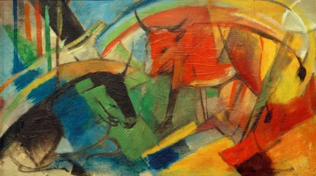 Kleines Bild mit Rindern