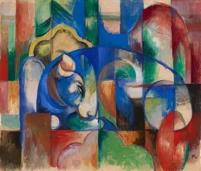 Liegender Stier. 1913