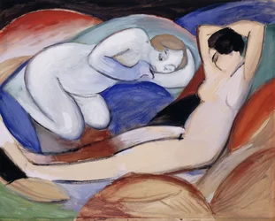 Zwei liegende Akte, 1912