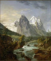 Blick auf den Wetterhorn von Rosenlaui