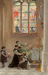 Fest St. Maria in einer Kirche in Venedig
